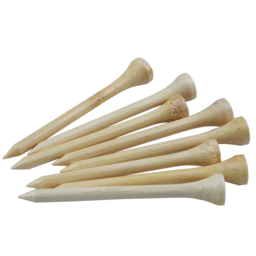 100Pcs High Quality Bamboo Golf Tees, 4 Available Sizes