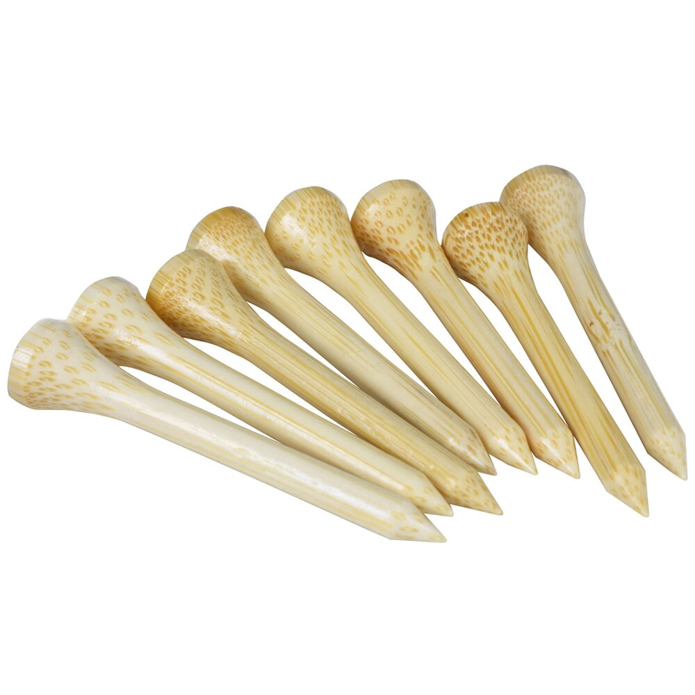 100Pcs High Quality Bamboo Golf Tees, 4 Available Sizes