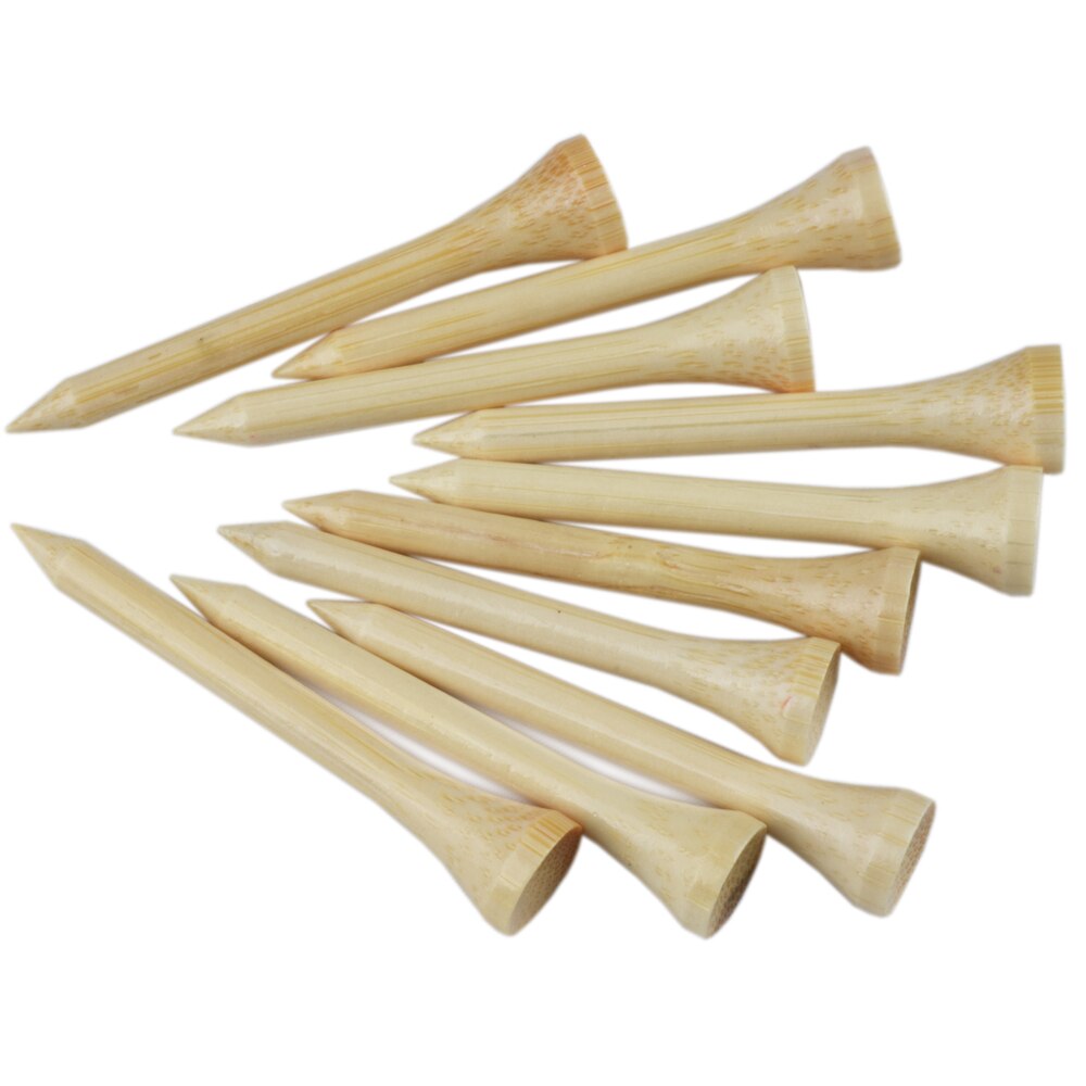100Pcs High Quality Bamboo Golf Tees, 4 Available Sizes
