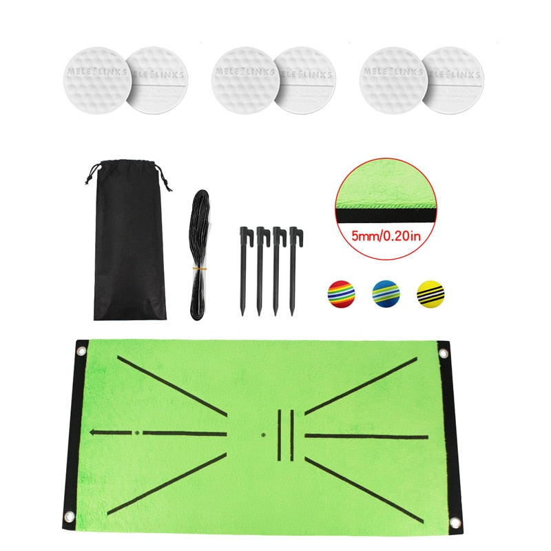 Flat Golf Ball Swing Trainer