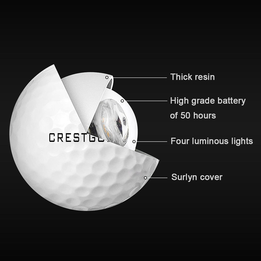 6Pcs Light Up LED Golf Balls