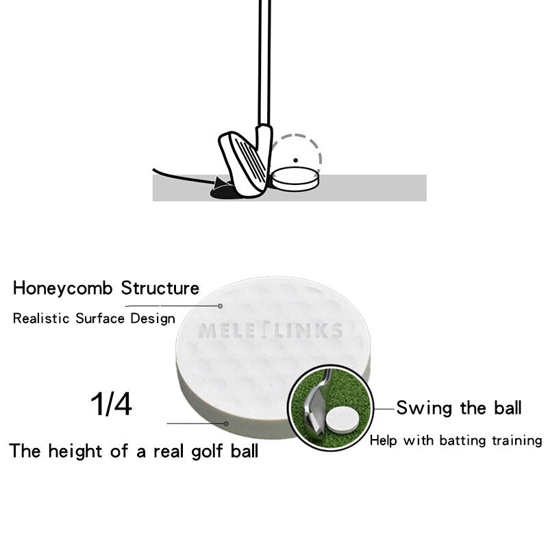 Flat Golf Ball Swing Trainer