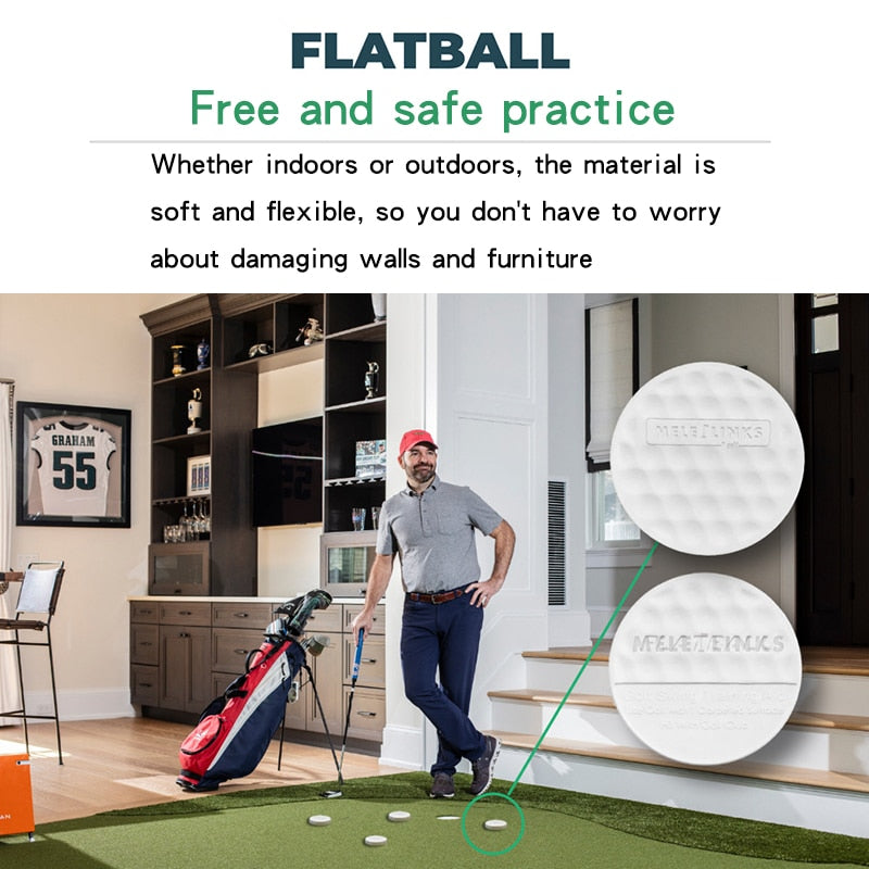 Flat Golf Ball Swing Trainer