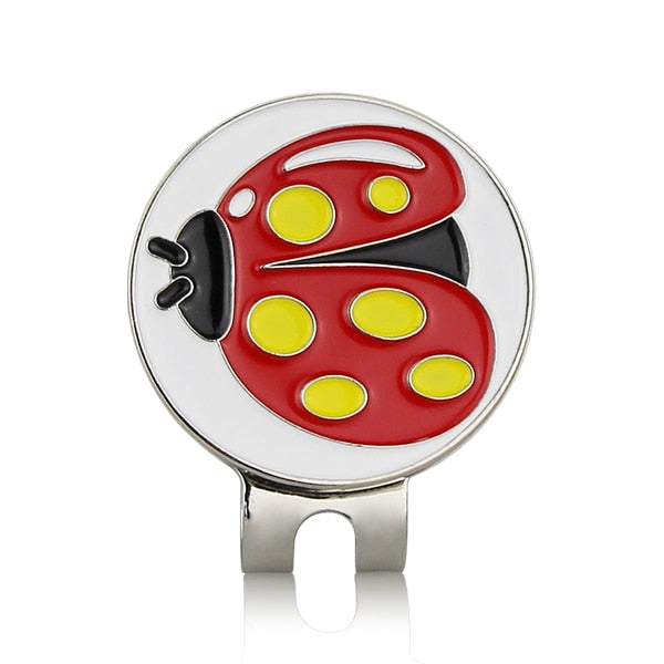 Golf Ball Marker with Golf Hat Clip, Magnetic Alloy