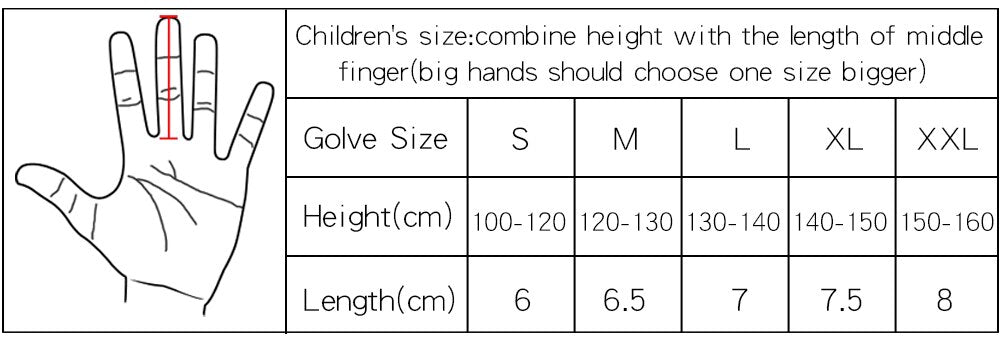 1 Pair Golf Gloves For Kids, Left/Right Handed Breathable Gloves