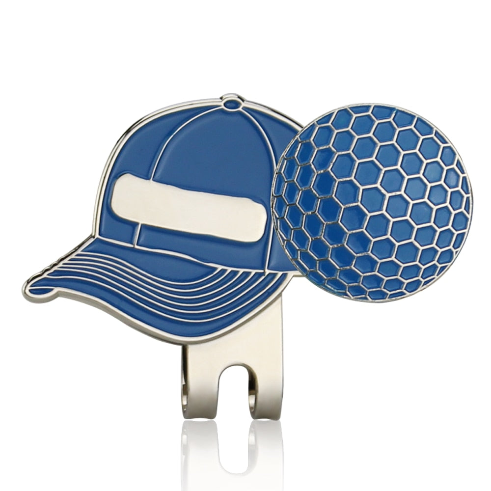 Golf Ball Marker with Golf Hat Clip, Magnetic Alloy