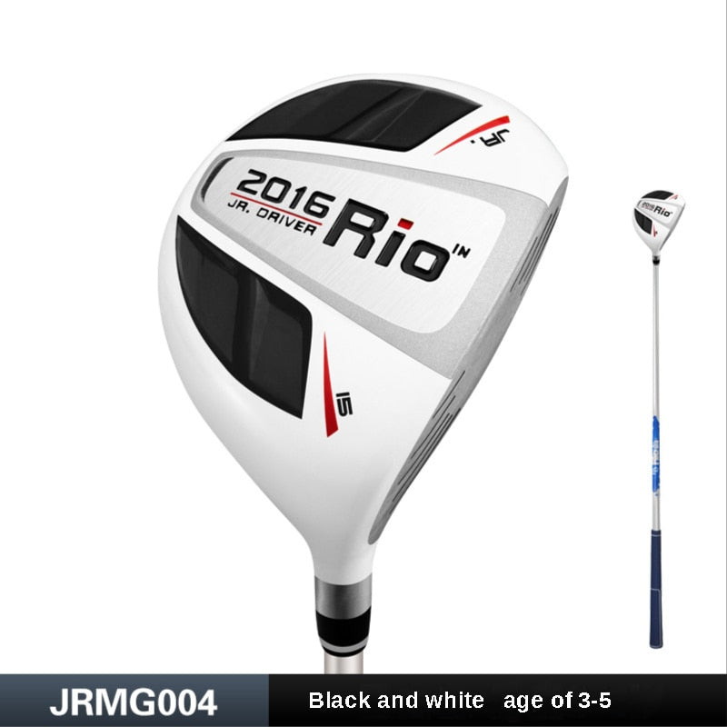 My First Golf Driver, Kids Right Handed, 1# Wood Pole Carbon Shaft, Aluminum Alloy Head, Kids Beginner Swing Training, Ages 3-12