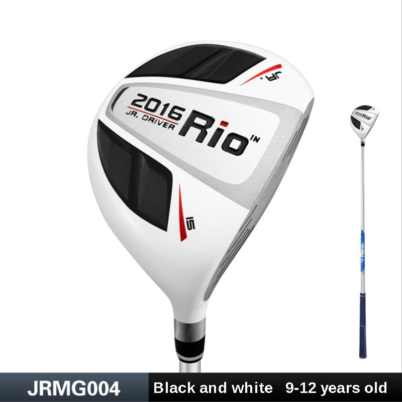 My First Golf Driver, Kids Right Handed, 1# Wood Pole Carbon Shaft, Aluminum Alloy Head, Kids Beginner Swing Training, Ages 3-12