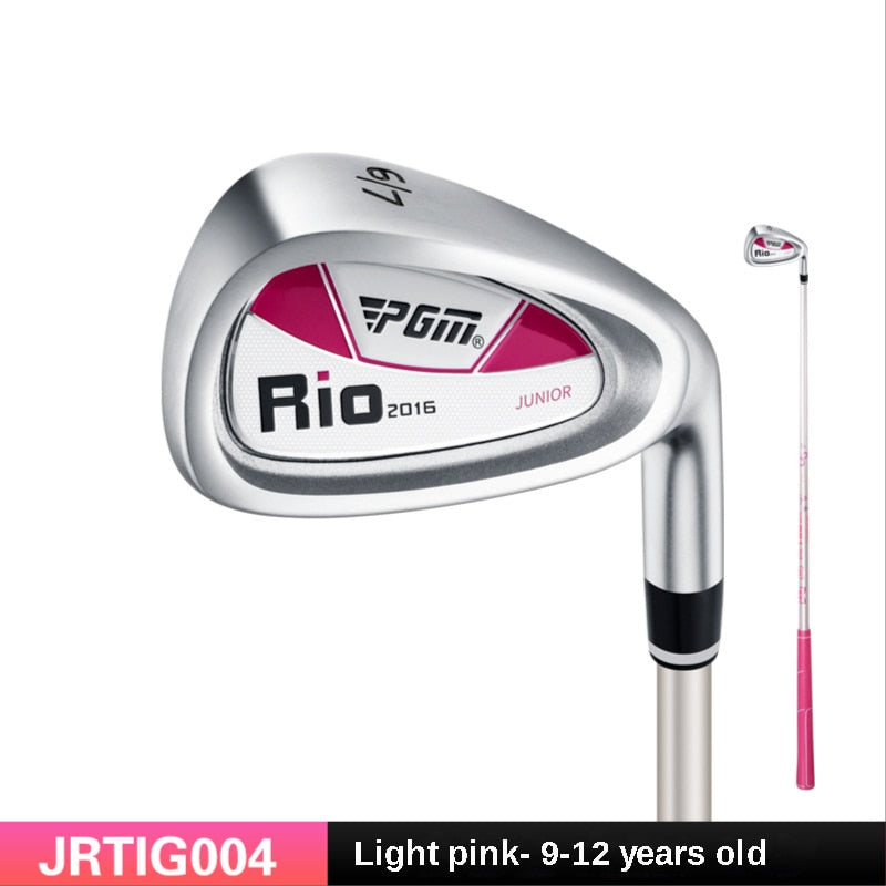 My First Golf Iron, No.7 Iron, Carbon Steel Rod, Zinc Alloy Head, Kids Beginner Swing Training Ages 3-12