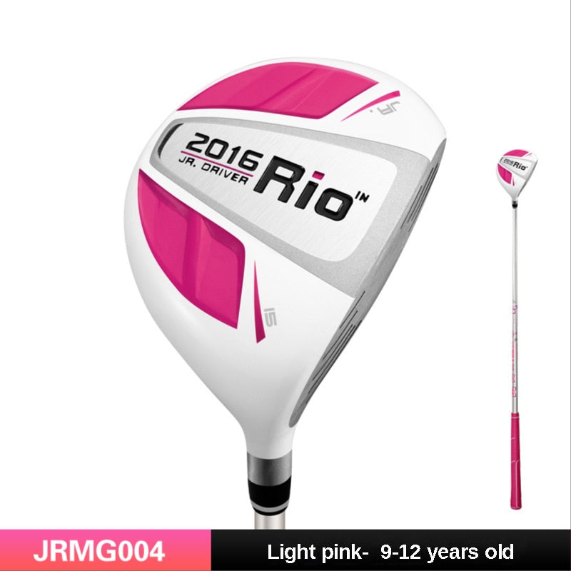 My First Golf Driver, Kids Right Handed, 1# Wood Pole Carbon Shaft, Aluminum Alloy Head, Kids Beginner Swing Training, Ages 3-12