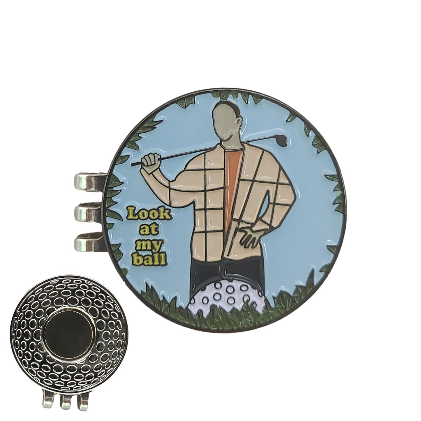 Magnetic Golf Hat Clip With Ball Marker