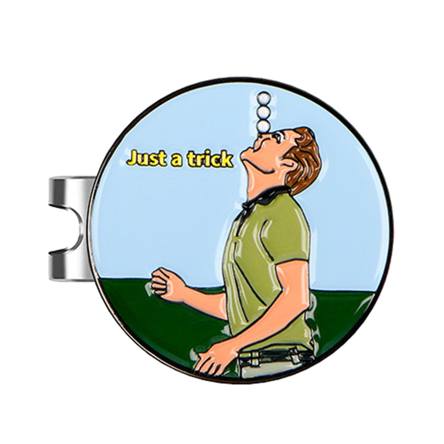 Magnetic Golf Hat Clip With Ball Marker