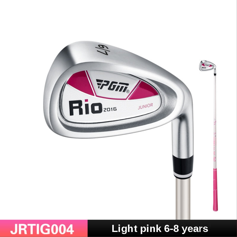 My First Golf Iron, No.7 Iron, Carbon Steel Rod, Zinc Alloy Head, Kids Beginner Swing Training Ages 3-12