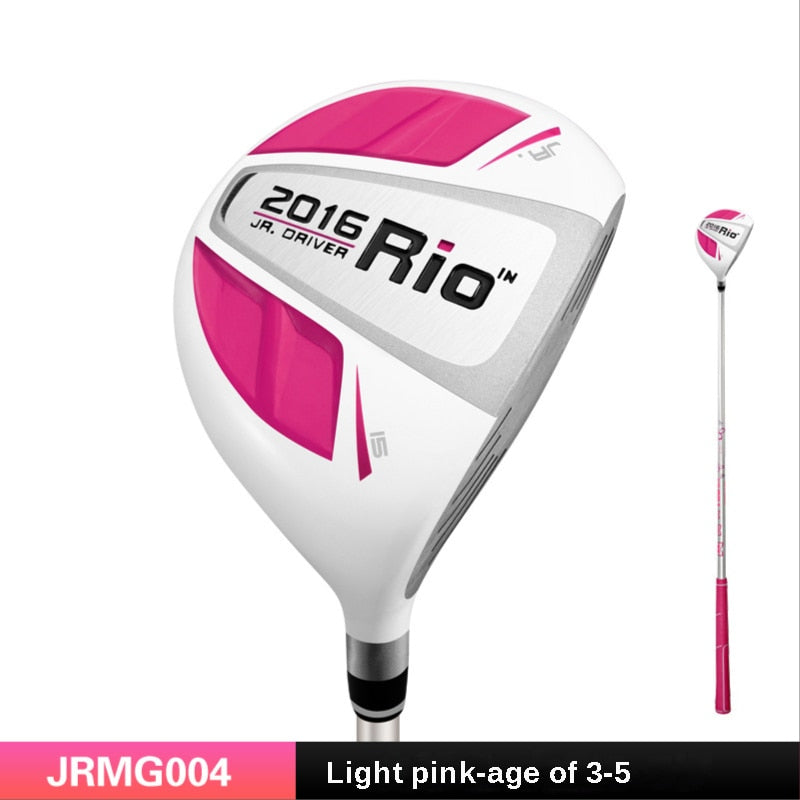 My First Golf Driver, Kids Right Handed, 1# Wood Pole Carbon Shaft, Aluminum Alloy Head, Kids Beginner Swing Training, Ages 3-12