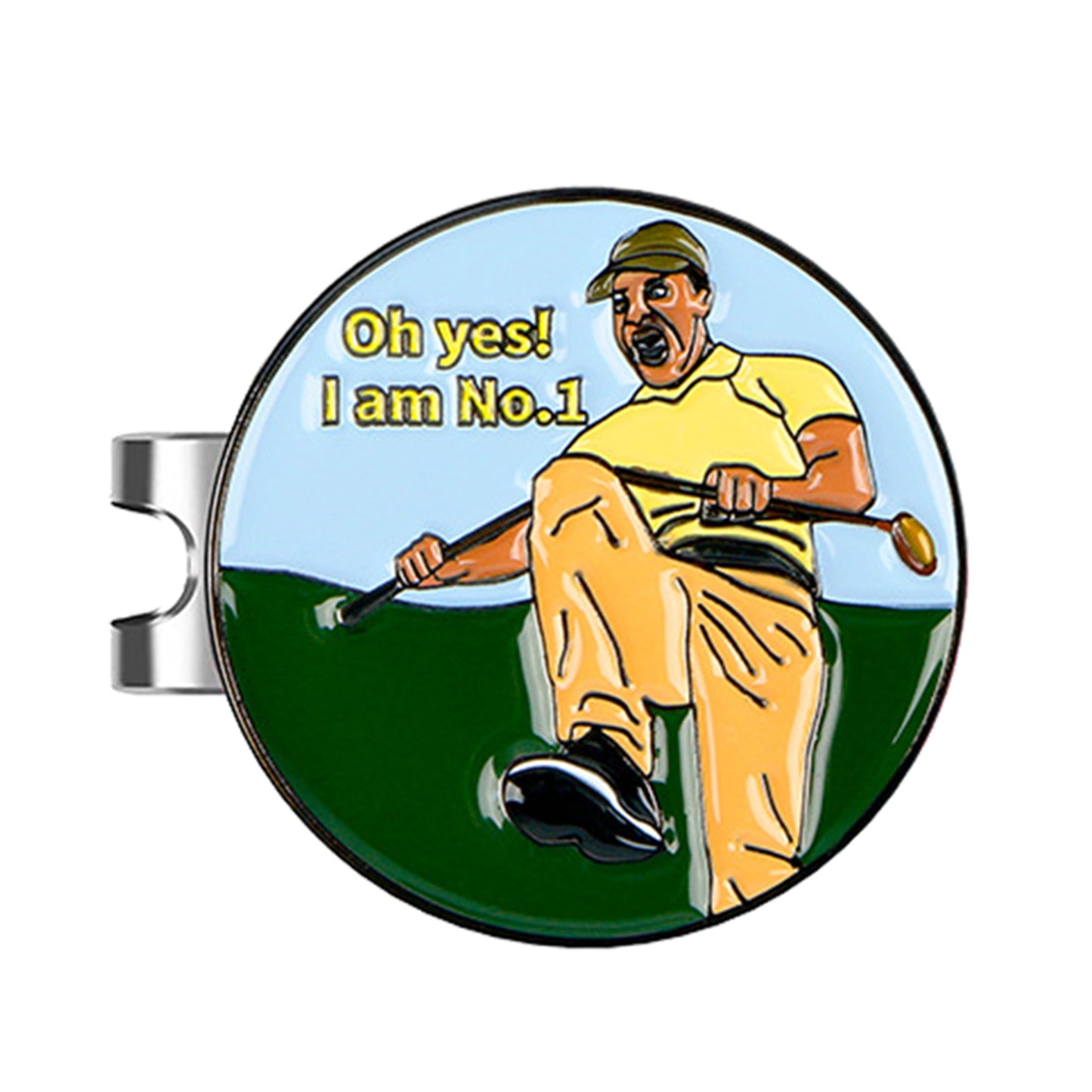 Magnetic Golf Hat Clip With Ball Marker