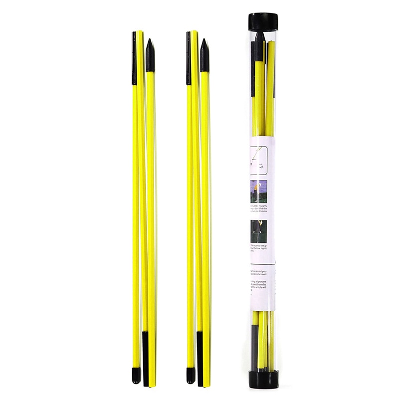 2Pc, 3-sections, Portable Folding Golf Training Sticks