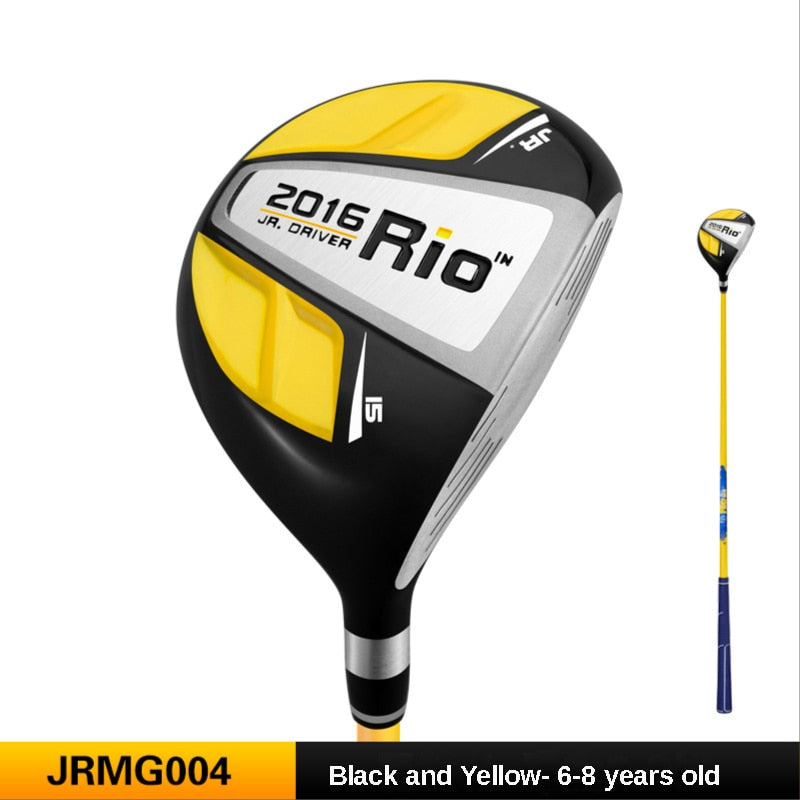 My First Golf Driver, Kids Right Handed, 1# Wood Pole Carbon Shaft, Aluminum Alloy Head, Kids Beginner Swing Training, Ages 3-12