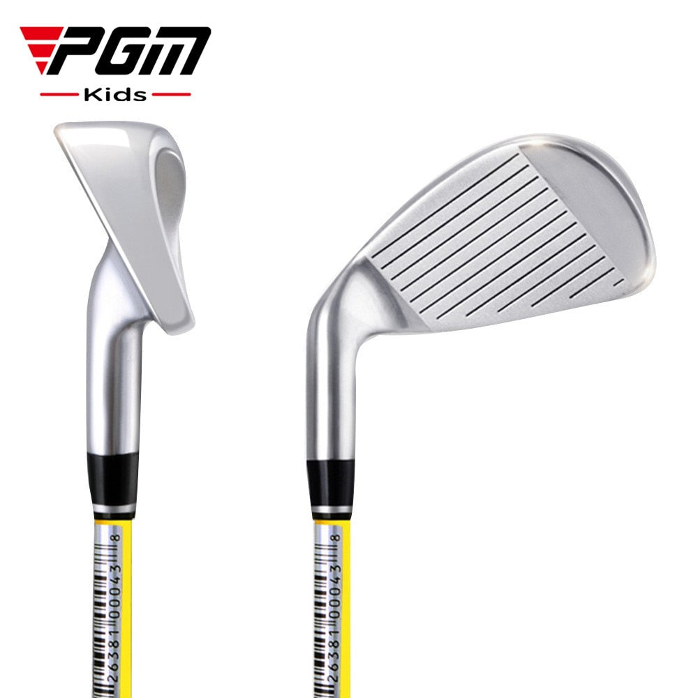 My First Golf Iron, No.7 Iron, Carbon Steel Rod, Zinc Alloy Head, Kids Beginner Swing Training Ages 3-12