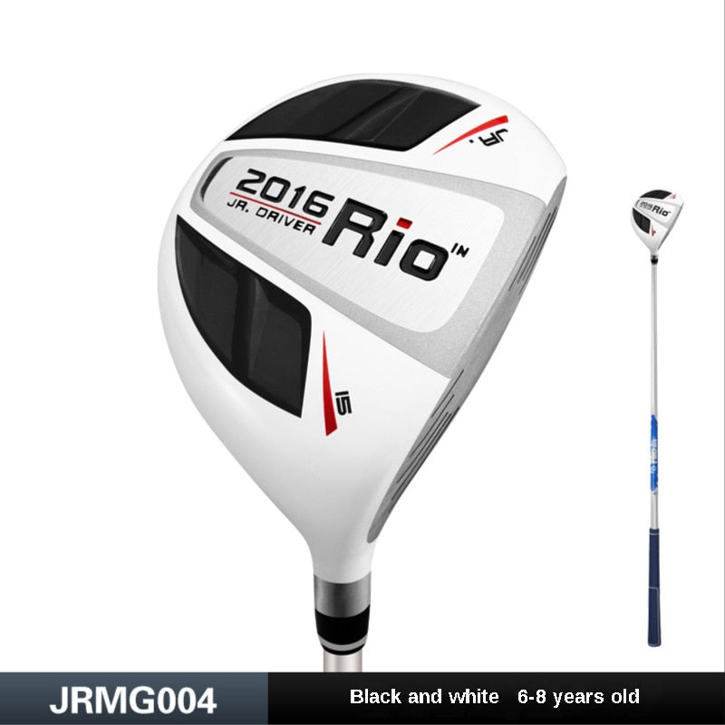 My First Golf Driver, Kids Right Handed, 1# Wood Pole Carbon Shaft, Aluminum Alloy Head, Kids Beginner Swing Training, Ages 3-12