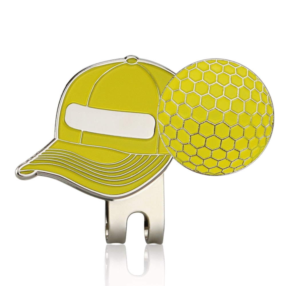 Golf Ball Marker with Golf Hat Clip, Magnetic Alloy