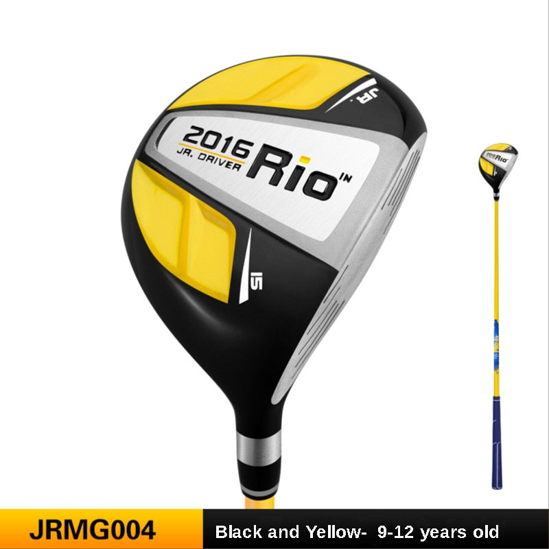 My First Golf Driver, Kids Right Handed, 1# Wood Pole Carbon Shaft, Aluminum Alloy Head, Kids Beginner Swing Training, Ages 3-12