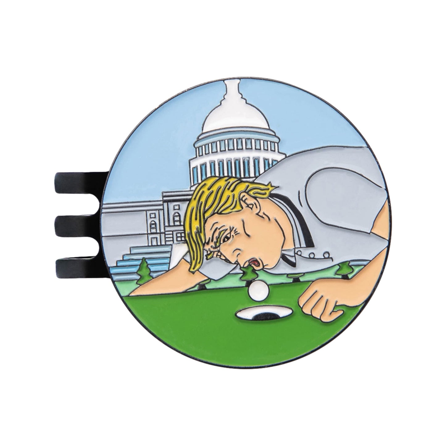 Magnetic Golf Hat Clip With Ball Marker