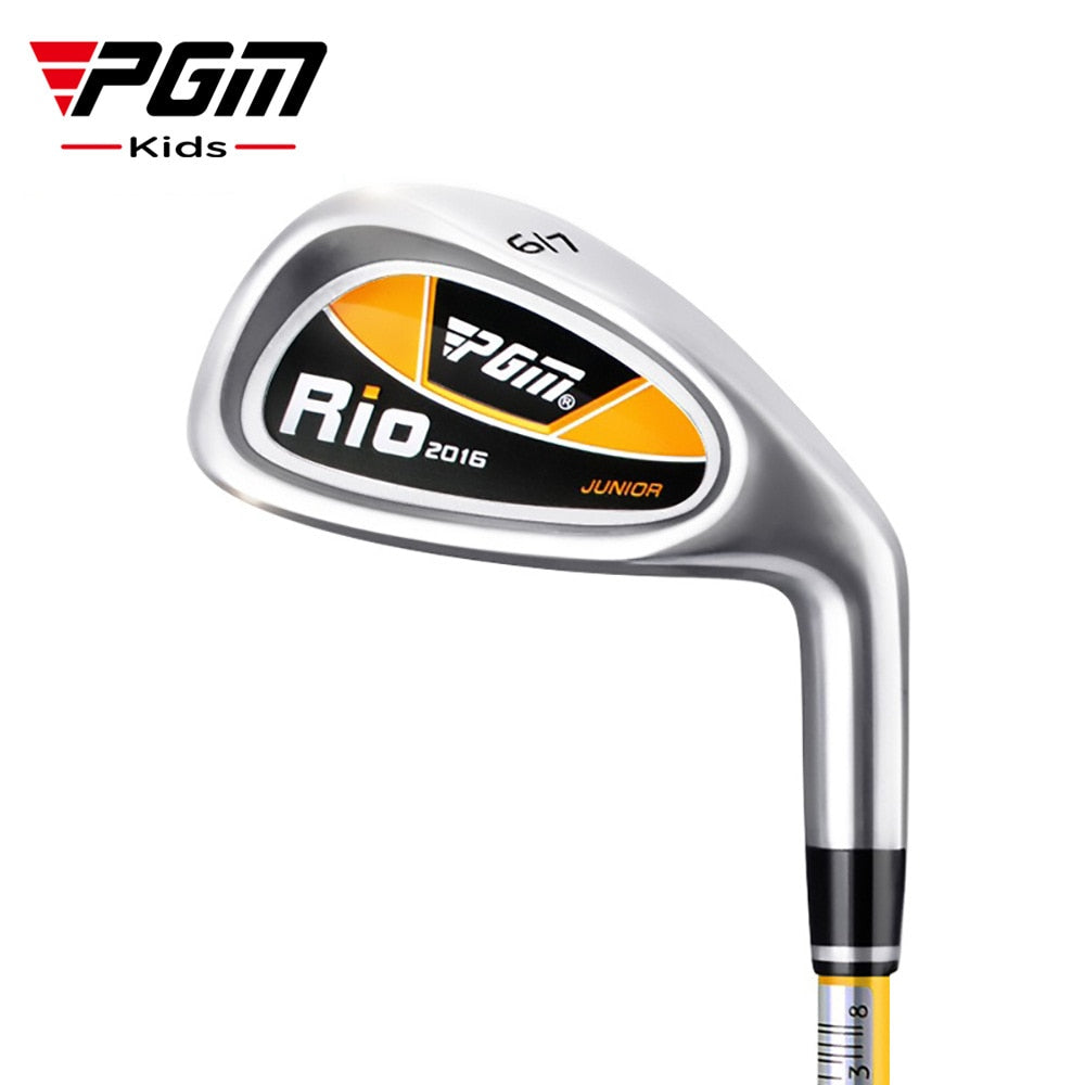 My First Golf Iron, No.7 Iron, Carbon Steel Rod, Zinc Alloy Head, Kids Beginner Swing Training Ages 3-12