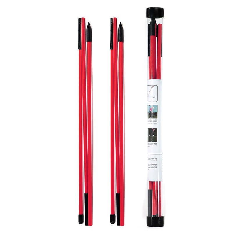 2Pc, 3-sections, Portable Folding Golf Training Sticks